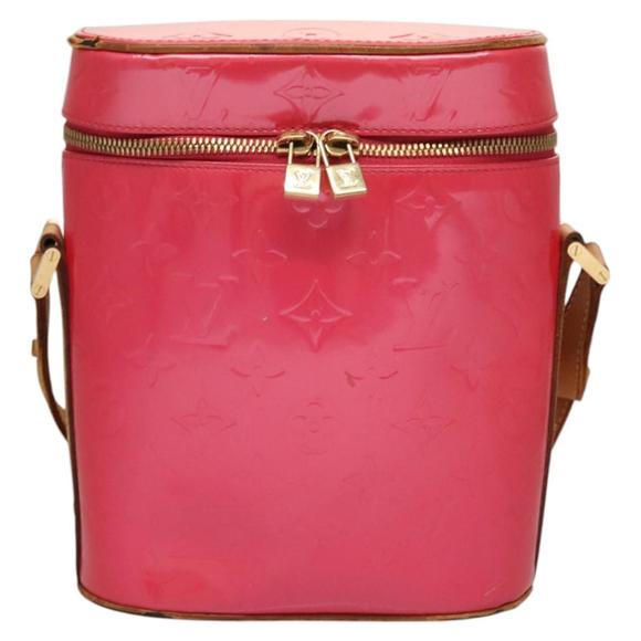 LOUIS VUITTON Monogram Vernis Sullivan Vertical Bag Pink M91259 LV Auth 116784 - Picture 13 of 16